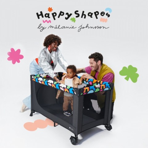 Łóżeczko turystyczne JOY 2 HAPPY SHAPES Łóżeczko turystyczne JOY 2 HAPPY SHAPES