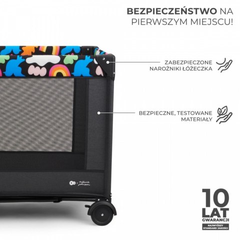 Łóżeczko turystyczne JOY 2 HAPPY SHAPES Łóżeczko turystyczne JOY 2 HAPPY SHAPES