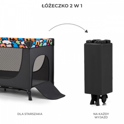 Łóżeczko turystyczne JOY 2 HAPPY SHAPES Łóżeczko turystyczne JOY 2 HAPPY SHAPES