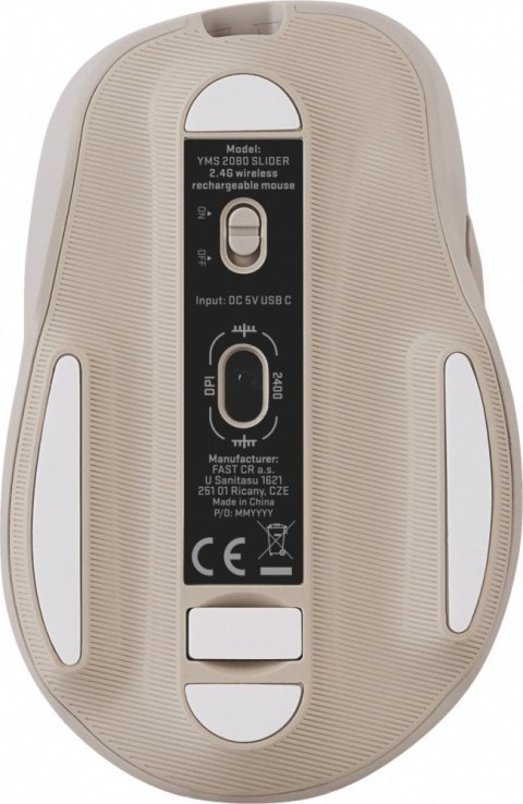 Mysz bezprzewodowa 2,4GHz akumulator 6 przycisków 2400DPI 45 Mysz bezprzewodowa 2,4GHz akumulator 6 przycisków 2400DPI 45