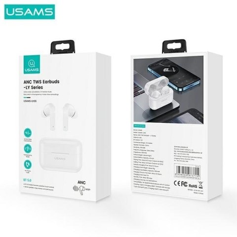 Słuchawki Bluetooth TWS 5.0 ANC LY Series białe BHULY06 Słuchawki Bluetooth TWS 5.0 ANC LY Series białe BHULY06