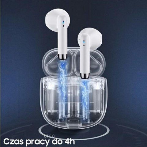 Słuchawki Bluetooth TWS 5.0 IA Series Białe BHUIA02 Słuchawki Bluetooth TWS 5.0 IA Series Białe BHUIA02