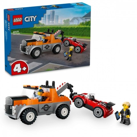 Klocki City 60435 Samochód pomocy drogowej i naprawa sportowego auta Klocki City 60435 Samochód pomocy drogowej i naprawa sportowego auta