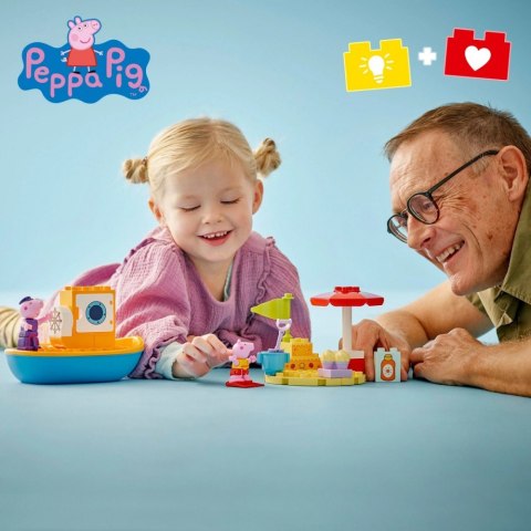 Klocki DUPLO 10432 Peppa Pig Peppa i rejs łodzią Klocki DUPLO 10432 Peppa Pig Peppa i rejs łodzią