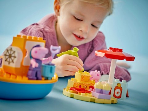 Klocki DUPLO 10432 Peppa Pig Peppa i rejs łodzią Klocki DUPLO 10432 Peppa Pig Peppa i rejs łodzią