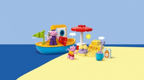 Klocki DUPLO 10432 Peppa Pig Peppa i rejs łodzią Klocki DUPLO 10432 Peppa Pig Peppa i rejs łodzią