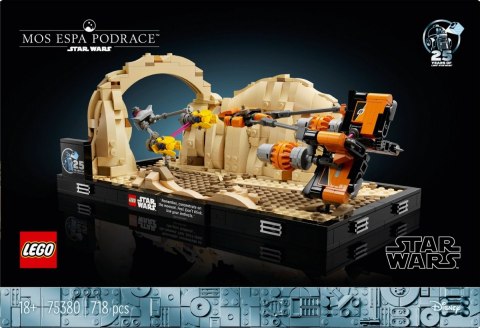 Klocki Star Wars 75380 Diorama: Wyścig ścigaczy w Mos Espa Klocki Star Wars 75380 Diorama: Wyścig ścigaczy w Mos Espa