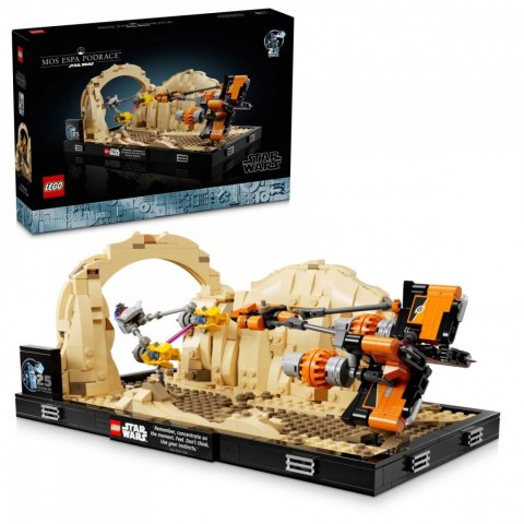 Klocki Star Wars 75380 Diorama: Wyścig ścigaczy w Mos Espa Klocki Star Wars 75380 Diorama: Wyścig ścigaczy w Mos Espa