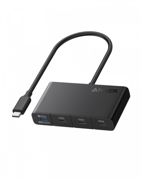 Hub 4w1 10Gbps USB-C Czarny Hub 4w1 10Gbps USB-C Czarny