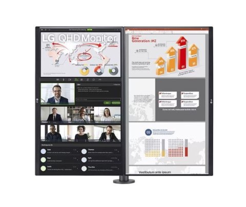 Monitor 27QP88DP-BS 27 cali QHD Ergo Dual Monitor 27QP88DP-BS 27 cali QHD Ergo Dual