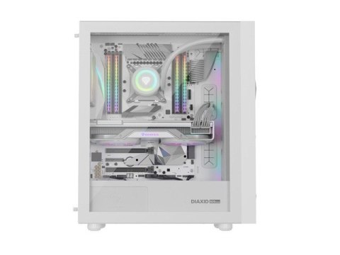 Obudowa Genesis Diaxid 605 ARGB MIDI TOWER USB-C Biała Obudowa Genesis Diaxid 605 ARGB MIDI TOWER USB-C Biała