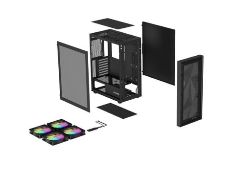 Obudowa Genesis Diaxid 605 ARGB MIDI TOWER USB-C Czarna Obudowa Genesis Diaxid 605 ARGB MIDI TOWER USB-C Czarna