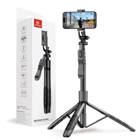 SelfieGo Ultra Aluminiowy selfie stick Bluetooth tripod (33-157,5cm) SelfieGo Ultra Aluminiowy selfie stick Bluetooth tripod (33-157,5cm)