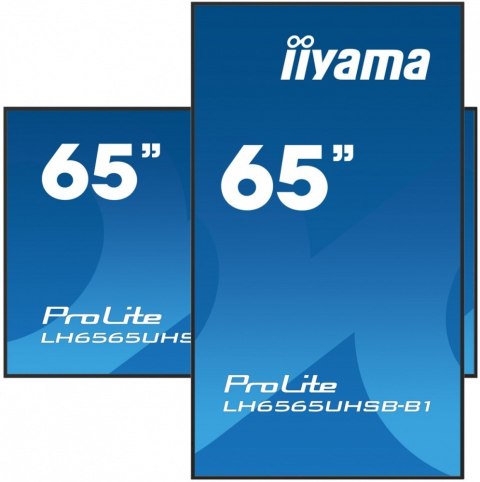 *IIYAMA 65'LH6565UHSB-B1, 24/7,IPS,ANDROID.11,4K,800cd, iiSignage2, SDM, 2x HDMI, DP, 2x USB,2x 10W, RJ45, WiFi, 4/32GB, PIO *IIYAMA 65'LH6565UHSB-B1, 24/7,IPS,ANDROID.11,4K,800cd, iiSignage2, SDM, 2x HDMI, DP, 2x USB,2x 10W, RJ45, WiFi, 4/32GB, PIO