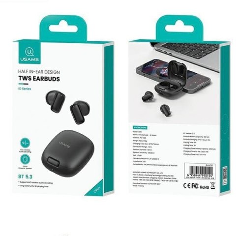 Słuchawki Bluetooth 5.3 TWS ID Series Białe Słuchawki Bluetooth 5.3 TWS ID Series Białe