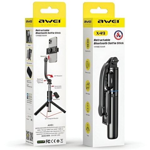 Uchwyt selfie stick tripod X49 Bluetooth Uchwyt selfie stick tripod X49 Bluetooth