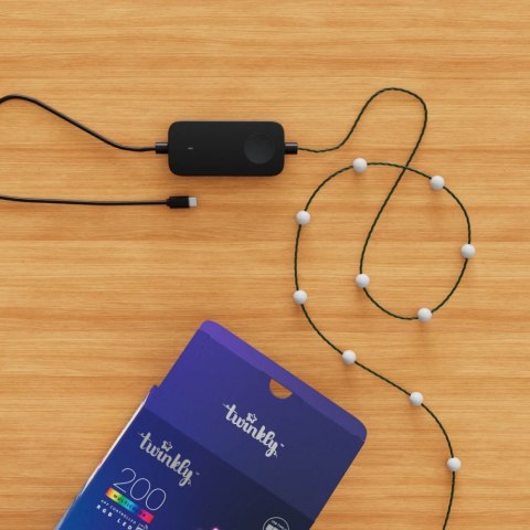 Inteligentne lampki dekoracyjne Strings USB-C (Candies) 200 LED RGB, perły, zielony przewód, 12 m Inteligentne lampki dekoracyjne Strings USB-C (Candies) 200 LED RGB, perły, zielony przewód, 12 m