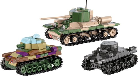 Klocki Renault R35 - Valentine IX - Panzer I Klocki Renault R35 - Valentine IX - Panzer I