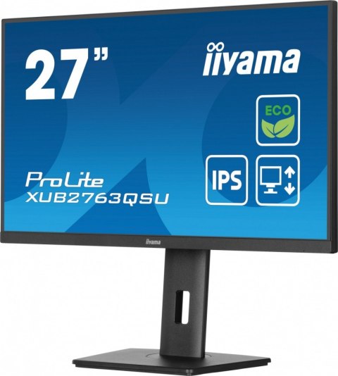 Monitor 27 cali ProLite XUB2763QSU-B1 IPS,QHD,HAS,100Hz Monitor 27 cali ProLite XUB2763QSU-B1 IPS,QHD,HAS,100Hz