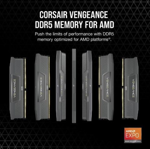 Pamięć DDR5 Vengeance 32GB/6000 (2*16GB) CL30 AMD EXPO & Intel XMP Pamięć DDR5 Vengeance 32GB/6000 (2*16GB) CL30 AMD EXPO & Intel XMP