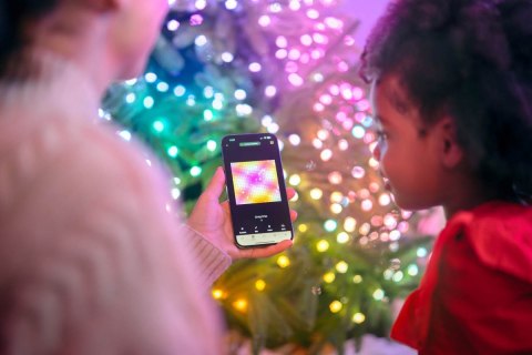 Inteligentne lampki dekoracyjne Strings USB-C (Candies) 200 LED RGB, gwiazdy, zielony przewód, 12 m Inteligentne lampki dekoracyjne Strings USB-C (Candies) 200 LED RGB, gwiazdy, zielony przewód, 12 m