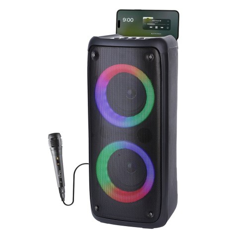 Głośnik FUNBOX BT MT3181 Bluetooth 5.0/TWS/MP3/MicroSD/USB/AUX/Equalizer/Jack 6.3/RGB/USB-C/ RMS 40W/PMPO 1000W Głośnik FUNBOX BT MT3181 Bluetooth 5.0/TWS/MP3/MicroSD/USB/AUX/Equalizer/Jack 6.3/RGB/USB-C/ RMS 40W/PMPO 1000W