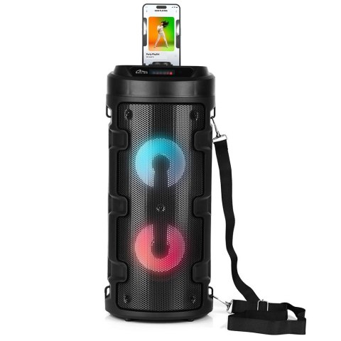 Głośnik PARTYBOX KEG BT MT3165 V2.0 Karaoke/Bluetooth 5.0+EDR/FM/MP3/MicroSD/USB/Equalizer/AUX/Jack 6.3/Pilot/Pasek/USB-C/LED/RM Głośnik PARTYBOX KEG BT MT3165 V2.0 Karaoke/Bluetooth 5.0+EDR/FM/MP3/MicroSD/USB/Equalizer/AUX/Jack 6.3/Pilot/Pasek/USB-C/LED/RM