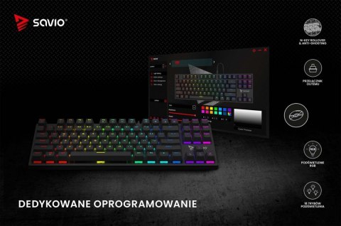 Klawiatura mechaniczna RGB Tempest X2 Outemu Brown Klawiatura mechaniczna RGB Tempest X2 Outemu Brown