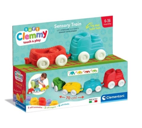 Klocki Clemmy Pociąg sensoryczny Klocki Clemmy Pociąg sensoryczny