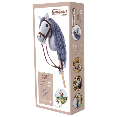 Koń na kiju Hobby Horse HOPPIHORSE A3 szary Koń na kiju Hobby Horse HOPPIHORSE A3 szary