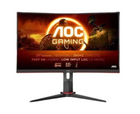 Monitor C27G2Z3 27 cali Zakrzywiony Fast VA 280Hz HDMIx2 DP HAS Monitor C27G2Z3 27 cali Zakrzywiony Fast VA 280Hz HDMIx2 DP HAS