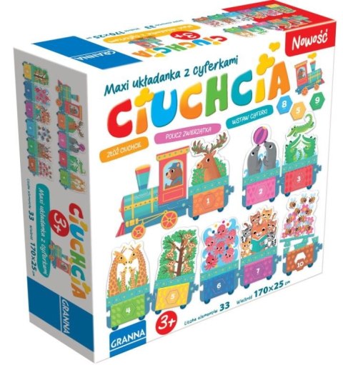 Puzzle Maxi układanka z dziurkami Ciuchcia Puzzle Maxi układanka z dziurkami Ciuchcia