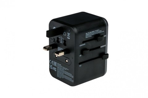 Ładowarka i adapter podróżny UTA-04 49546 PD 61W, QC 3.0, 2x USB-C, 3x USB-A Ładowarka i adapter podróżny UTA-04 49546 PD 61W, QC 3.0, 2x USB-C, 3x USB-A