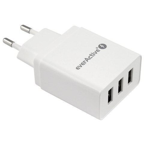Ładowarka sieciowa 3x USB 3,4A Iq smart charging Biała Ładowarka sieciowa 3x USB 3,4A Iq smart charging Biała