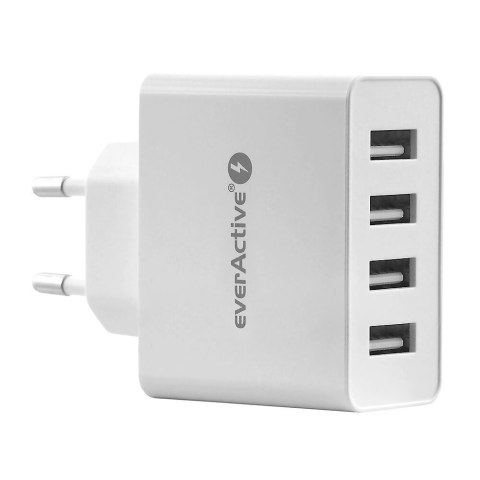 Ładowarka sieciowa 4x USB 5A Iq smart charging Biała Ładowarka sieciowa 4x USB 5A Iq smart charging Biała