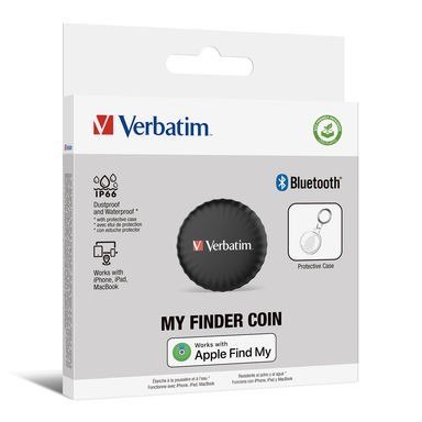 Lokalizator My Finder Coin, 32133 BT 5.2, NFC Czarny Lokalizator My Finder Coin, 32133 BT 5.2, NFC Czarny