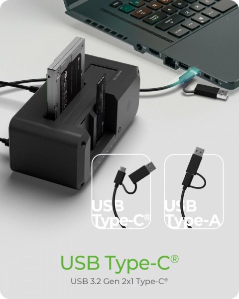 Stacja dokująca IB-2924MSCL-C31 Docking & CloneStation 1x 2,5"/3,5" do 1x M.2 NVMe & M.2 NVMe do M.2 NVMe Stacja dokująca IB-2924MSCL-C31 Docking & CloneStation 1x 2,5"/3,5" do 1x M.2 NVMe & M.2 NVMe do M.2 NVMe