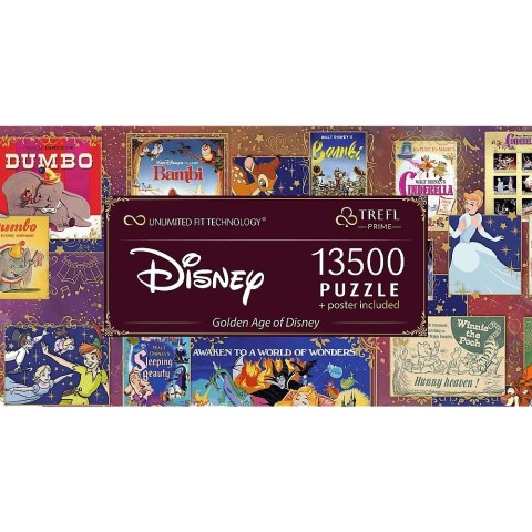 Puzzle 13500 elementów Golden Age of Disney Puzzle 13500 elementów Golden Age of Disney