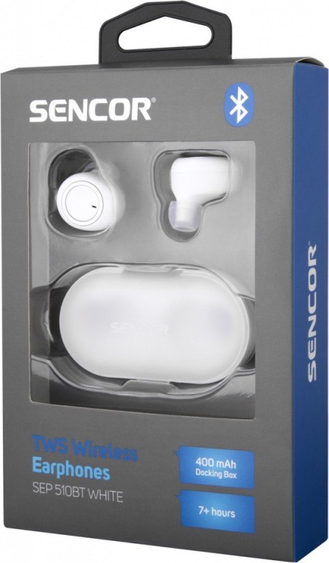 Słuchawki bluetooth douszne SEP 510BT WH TWS Słuchawki bluetooth douszne SEP 510BT WH TWS