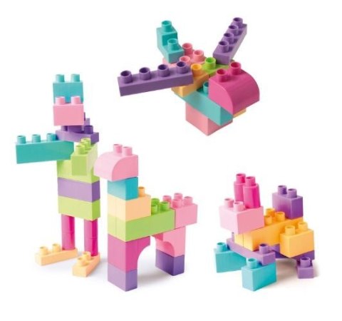 Klocki 50 elementów Kids Blocks różowe Klocki 50 elementów Kids Blocks różowe