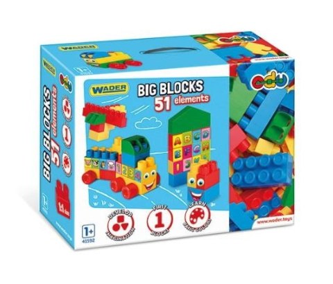 Klocki 51 elementów Big Blocks Klocki 51 elementów Big Blocks