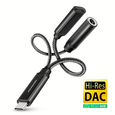 ADA-HCPD Zewnętrzna karta dźwiękowa USB-C 32bit DAC 3.5mm (F) złącze, 384kHz + PD 60W ADA-HCPD Zewnętrzna karta dźwiękowa USB-C 32bit DAC 3.5mm (F) złącze, 384kHz + PD 60W