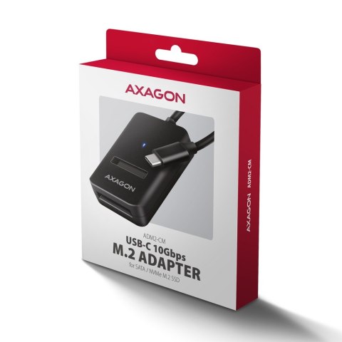 ADM2-CM Adapter USB3.2 Gen 2 M.2 NVMe/SATA SSD 10cm USB-C cable ADM2-CM Adapter USB3.2 Gen 2 M.2 NVMe/SATA SSD 10cm USB-C cable