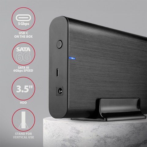 EE35-A6C Obudowa zewnętrzna aluminiowa USB 3.2 Gen1 SATA 6G 3.5" EE35-A6C Obudowa zewnętrzna aluminiowa USB 3.2 Gen1 SATA 6G 3.5"