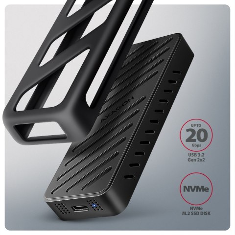 EEM2-20G Obudowa zewnętrzna aluminiowa USB-C 3.2 Gen 2 M.2 NVMe SSD 20Gbps EEM2-20G Obudowa zewnętrzna aluminiowa USB-C 3.2 Gen 2 M.2 NVMe SSD 20Gbps