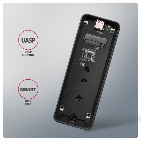 EEM2-20G Obudowa zewnętrzna aluminiowa USB-C 3.2 Gen 2 M.2 NVMe SSD 20Gbps EEM2-20G Obudowa zewnętrzna aluminiowa USB-C 3.2 Gen 2 M.2 NVMe SSD 20Gbps