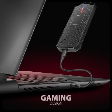 EEM2-GAM Obudowa zewnętrzna aluminiowa USB-C 3.2 Gen 2 M.2 NVMe/SATA SSD Gaming EEM2-GAM Obudowa zewnętrzna aluminiowa USB-C 3.2 Gen 2 M.2 NVMe/SATA SSD Gaming