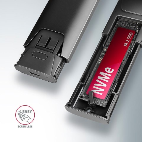 EEM2-GTS2 Obudowa zewnętrzna aluminiowa bezśrubowa USB-C 3.2 Gen 2 M.2 NVMe & SATA SSD + USB-A - USB-C redukcja EEM2-GTS2 Obudowa zewnętrzna aluminiowa bezśrubowa USB-C 3.2 Gen 2 M.2 NVMe & SATA SSD + USB-A - USB-C redukcja