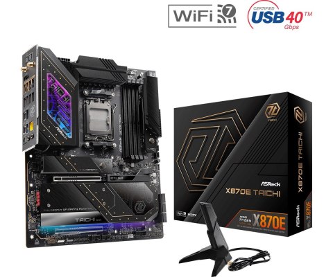 Płyta główna X870E TAICHI AM5 4DDR5 M.2 EATX Płyta główna X870E TAICHI AM5 4DDR5 M.2 EATX