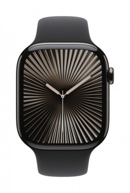 Watch Series 10 GPS + Cellular, koperta 46 mm z tytanu w kolorze łupkowym z paskiem sportowym w kolorze czarnym - rozmiar M/L